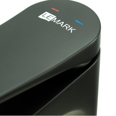 смеситель высокий для накладной раковины lemark bronx lm3709bl черный