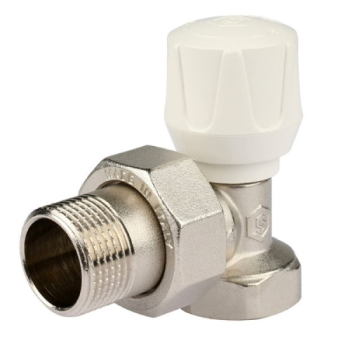 клапан ручной терморегулирующий угловой stout 3/4