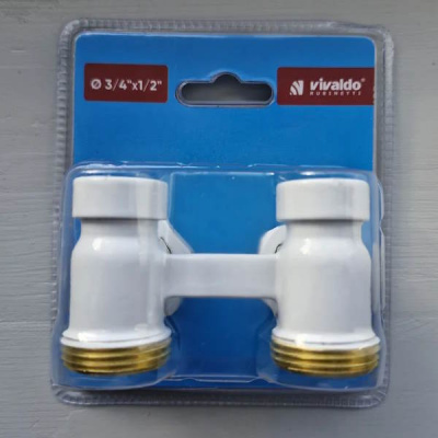 узел нижнего подключения vivaldo угловой 3/4"х1/2" белый