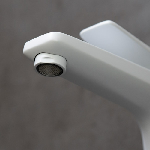 смеситель для раковины lemark bronx lm3706mw белый матовый фото 3