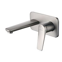 смеситель встраиваемый для раковины lemark bronx lm3726gm графит