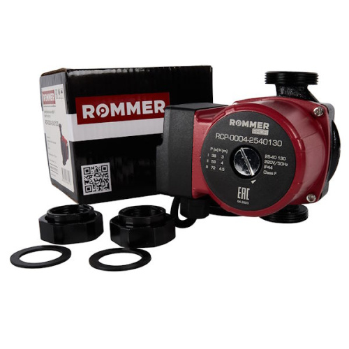 циркуляционный насос rommer profi 25/40-130 фото 2
