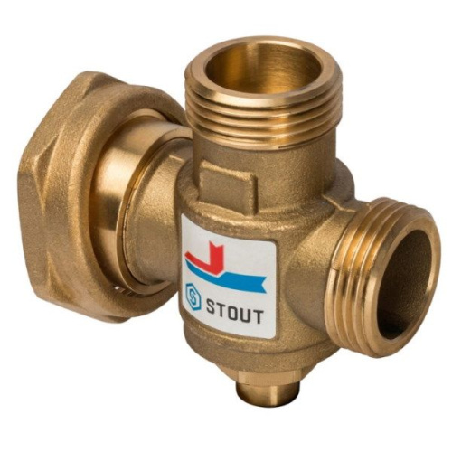 Термостатический смесительный клапан STOUT G 1"M-G 1"1/2 F-G 1"M 70°С термостатический смесительный клапан stout g 1"m-g 1"1/2 f-g 1"m 70°с