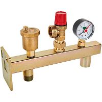 группа подключения мембранного бака rommer 3 бар, 3/4"