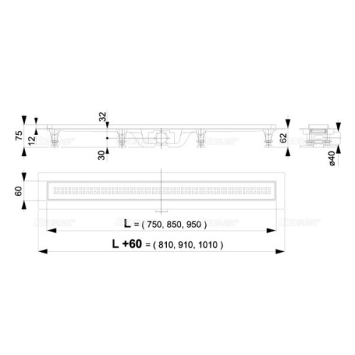 Душевой лоток AlcaPlast Simple APZ9-650M фото 2 душевой лоток alcaplast simple apz9-650m фото 2
