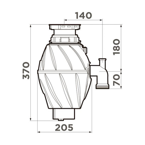 Измельчитель пищевых отходов Omoikiri Nagare 500 фото 2 измельчитель пищевых отходов omoikiri nagare 500 фото 2