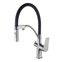 смеситель с подключением к фильтру lemark bronx lm3761gm графит