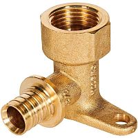 угольник настенный с креплением rommer аксиальный 20x3/4"