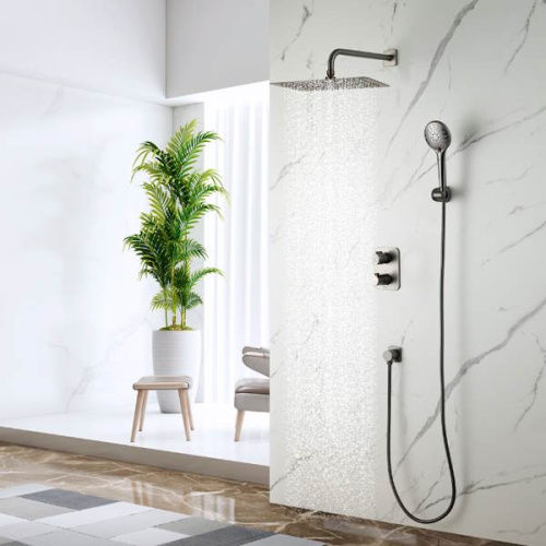 Встраиваемая душевая система Lemark BRONX LM3749GM графит фото 2 встраиваемая душевая система lemark bronx lm3749gm графит фото 2