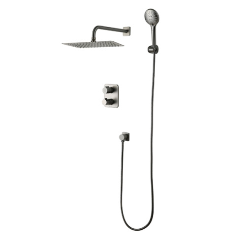 Встраиваемая душевая система Lemark BRONX LM3749GM графит встраиваемая душевая система lemark bronx lm3749gm графит