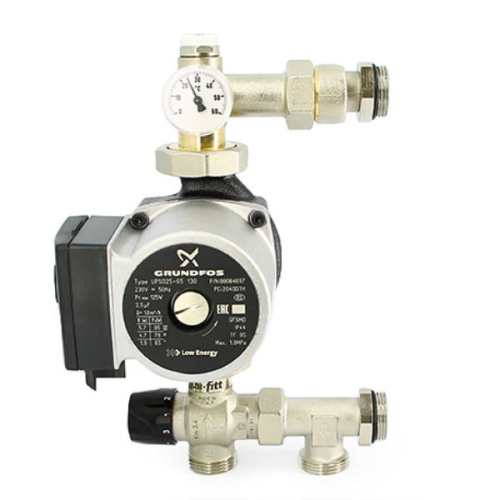 насосно-смесительный узел uni-fitt solomix x 1" с насосом grundfos upso 25-65 130
