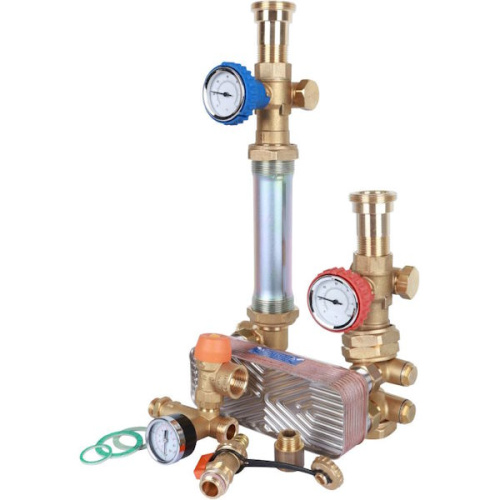 насосная группа stout с теплообменником 18 пластин без насоса в теплоизоляции фото 3