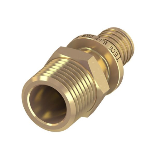 TECE Соединение прямое с ниппелем 16 х 1/2'' латунь tece соединение прямое с ниппелем 16 х 1/2'' латунь