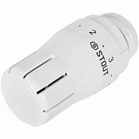 головка термостатическая stout design белая , жидкостная m30x1,5