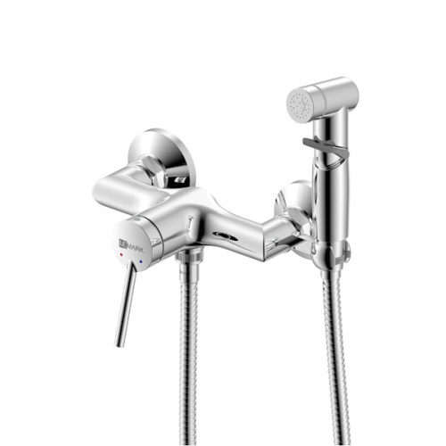 Смеситель настенный с гигиеническим душем Lemark MINIMA LM3818C хром смеситель настенный с гигиеническим душем lemark minima lm3818c хром