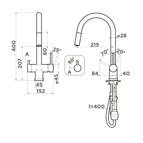 Смеситель для кухни Omoikiri Akita-S RG Royal green фото 7 смеситель для кухни omoikiri akita-s rg royal green фото 7