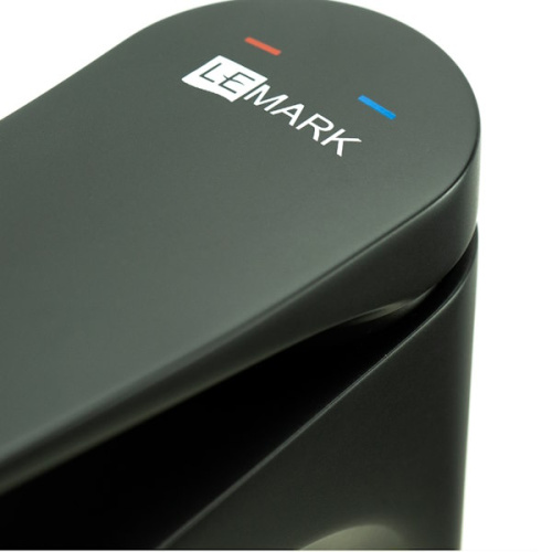 смеситель высокий для накладной раковины lemark bronx lm3709bl черный фото 2