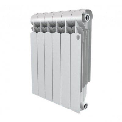алюминиевый радиатор royal thermo indigo 2.0 500 12 секций белого цвета