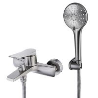 смеситель для ванны lemark bronx lm3714gm графит