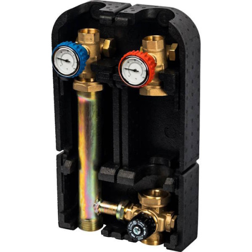 насосная группа stout с термостатическим смесительным клапаном 1" без насоса фото 2