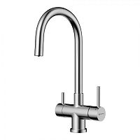  смеситель для кухни omoikiri akita bn нержавеющая сталь