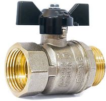 кран шаровый ld 1" вр/нр бабочка