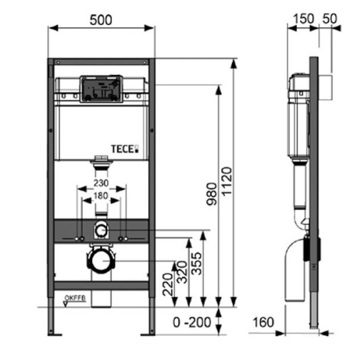 Комплект с панелью смыва TECEbase и унитазом ULA 49 фото 3 комплект с панелью смыва tecebase и унитазом ula 49 фото 3