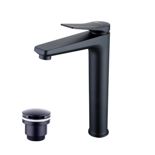 смеситель высокий для накладной раковины lemark bronx lm3709bl черный