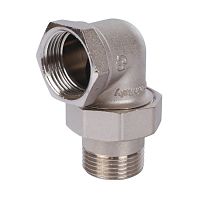 разъемное угловое соединение "американка" вн никелированное уплотнение o-ring 1/2 stout