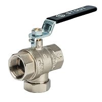 кран шаровой stout с фильтром 1" рычаг