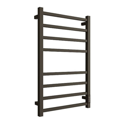 полотенцесушитель stout электрический forte quadro 80*50 черный матовый фото 2