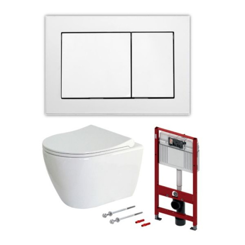 Комплект с панелью смыва TECEbase и унитазом ULA 49 комплект с панелью смыва tecebase и унитазом ula 49