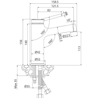 смеситель для раковины lemark minima lm3806c хром