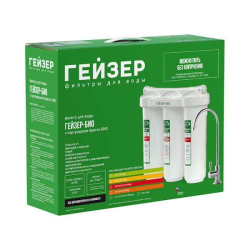 Фильтр Гейзер 3 БИО 321 (для жесткой воды) фото 3 фильтр гейзер 3 био 321 (для жесткой воды) фото 3