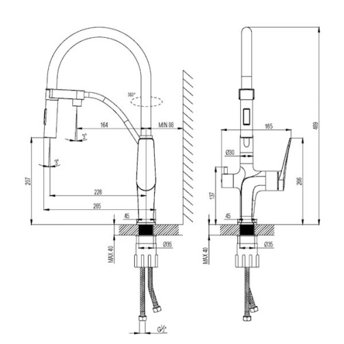 Смеситель для кухни Lemark BRONX LM3761MW белый матовый фото 7 смеситель для кухни lemark bronx lm3761mw белый матовый фото 7