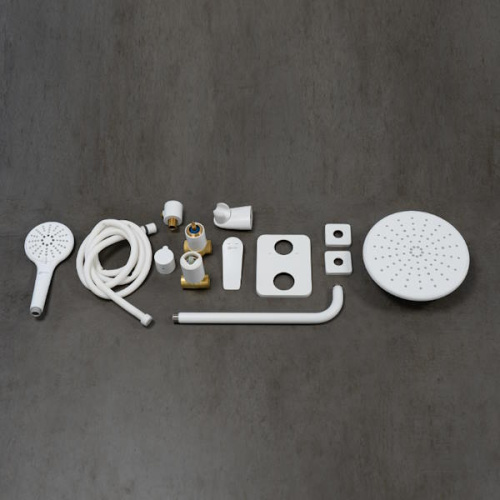 Смеситель для ванны и душа Lemark BRONX LM3729MW белый матовый фото 6 смеситель для ванны и душа lemark bronx lm3729mw белый матовый фото 6