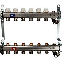 коллектор stout нержавейка без расходомеров слив/вып. воздуха 10 выходов