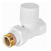 клапан запорно-балансировочный stout design белый, прямой 1/2