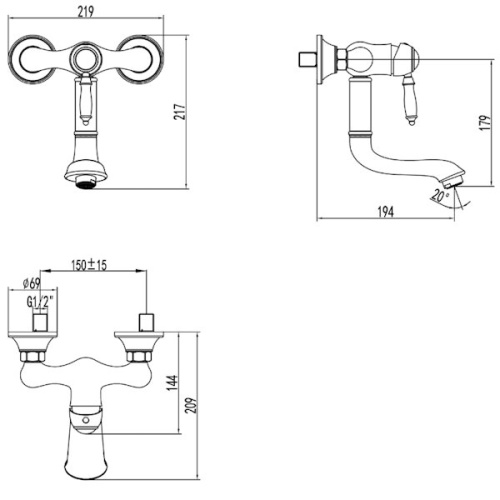 Смеситель для раковины Lemark VILLA LM4811B бронза фото 6 смеситель для раковины lemark villa lm4811b бронза фото 6
