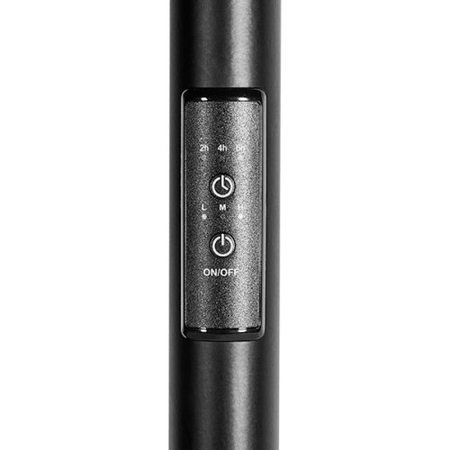 полотенцесушитель stout электрический rock round 120*12 черный матовый 3 опоры фото 3