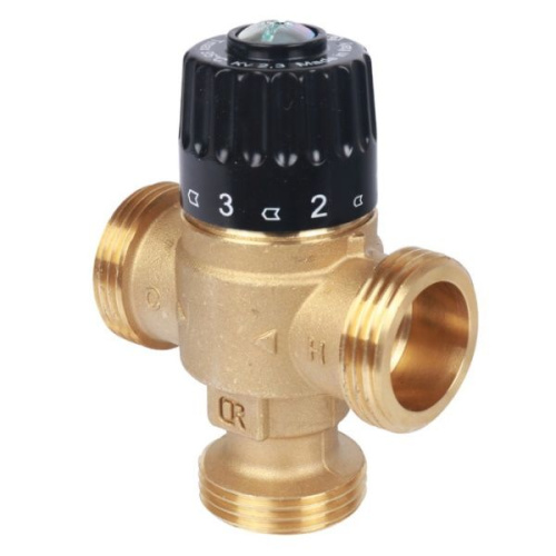 Термостатический смесительный клапан для отопления и ГВС STOUT 1" НР 30-65°С KV 1,8 термостатический смесительный клапан для отопления и гвс stout 1" нр 30-65°с kv 1,8