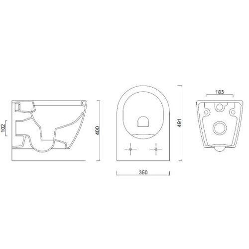 Комплект с панелью смыва TECEbase и унитазом ULA 49 фото 2 комплект с панелью смыва tecebase и унитазом ula 49 фото 2