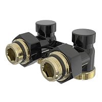 узел нижнего подключения vivaldo угловой 3/4"х1/2" черный