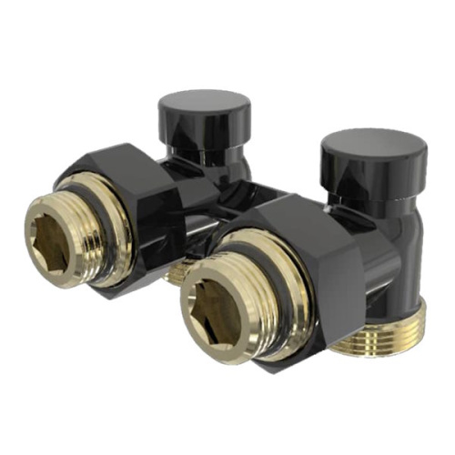 узел нижнего подключения vivaldo угловой 3/4"х1/2" черный