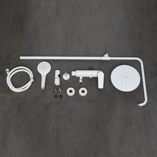 Смеситель для ванны и душа Lemark BRONX LM3762MW белый матовый фото 10 смеситель для ванны и душа lemark bronx lm3762mw белый матовый фото 10