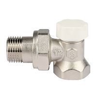 клапан запорно-балансировочный угловой stout 1/2