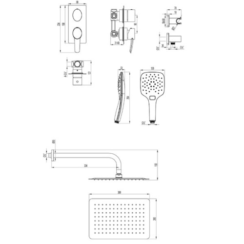 Встраиваемая душевая система Lemark ATLANTISS LM3249C хром фото 2 встраиваемая душевая система lemark atlantiss lm3249c хром фото 2