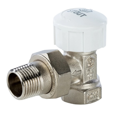 Клапан термостатический угловой STOUT 1/2 клапан термостатический угловой stout 1/2