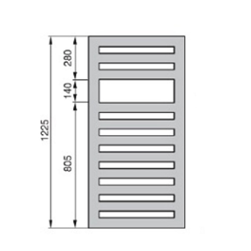 электрический полотенцесушитель zehnder metropolitan spa mete-120-050/gd белый фото 2