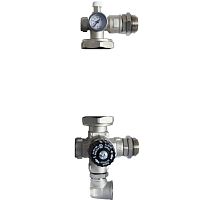 насосно-смесительный узел stout с термостатическим клапаном 30-60°c без насоса